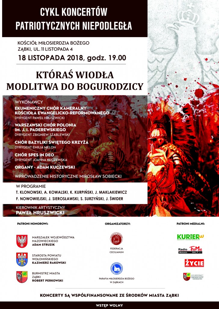 Koncert Niepodległościowy 18.11.2018-Ząbki