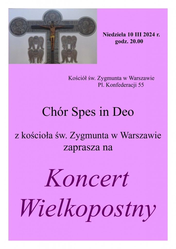 Koncert Wielkopostny - 10.03.2024
